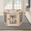 unipaws Wood and wire Pet Playpen with 4 Support feet - 2 of 4