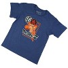Seven Times Six Dragon Ball Z Shirt Boys' Goku Sketch Graphic Print Crewneck T-Shirt Blue - 4 of 4