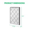 Nispira HE6FKPET True HEPA Filter Replacement with Activated Carbon For Shark Air Purifier 6 Fan HE600 HE601 HE602, 3 Packs - 2 of 4