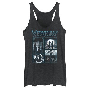 Women's Wednesday Iconic Scenes Racerback Tank Top - 1 of 4