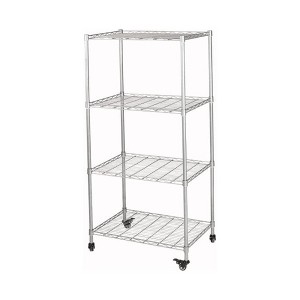 Apex Vanguards 4-Tier Silver Pantry Organizer With Wheels - 1 of 3