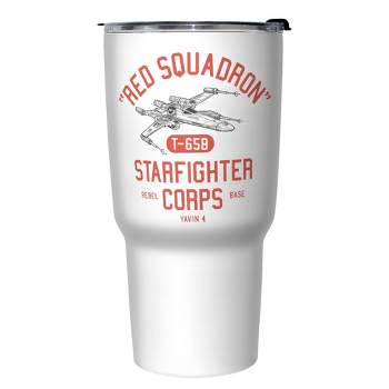 Star Wars Red Squadron Starfighter Corps Stainless Steel Tumbler w/Lid