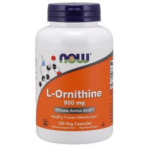 Ornithine 500mg by Now Foods  -  120 Capsule - 1 of 2