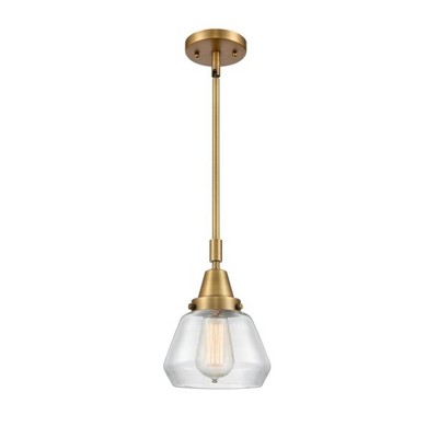 Fulton - 1 Light Stem Hung Mini Pendant In Industrial Style-10.13 Inches Tall and 7 Inches Wide
