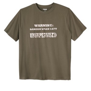 KingSize Men's Big & Tall Slogan Graphic T-Shirt - 1 of 3
