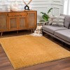 Hauteloom Heavenly Solid Mustard Plush Rug - 3 of 4