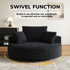 55 inch Beige Corduroy Foam Single Swivel Chair for Living Room and Bedroom - 2 of 4