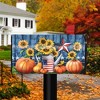 Briarwood Lane American Autumn Primitive Magnetic Mailbox Cover Fall Patriotic Floral Standard - 2 of 3