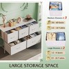 5 Drawer Dresser, Long Fabric Storage Unit for Bedroom, Closet, Living Room, Hallway & Nursery - 4 of 4