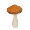 SEVOBAL Party Decorations and Accessories Set of 2 Mushroom Holiday Ornaments for Fall Festival Display, Beige Orange, 18.5"*16.1"*8.3" - 4 of 4