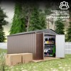 Outdoor Storage Shed, Metal Tool Sheds with Frame Structure Lockable Doors, Garden Shed for Backyard Garden Patio Lawn, 8 x 10 Ft - 2 of 4