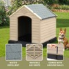41in x 38in Outdoor Dog House Large Pet Shelter All Weather Sturdy Kennel with Airflow - 3 of 4