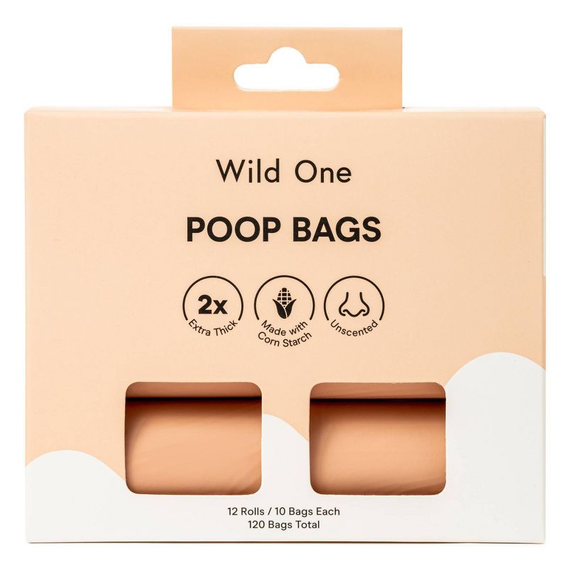 Wild One Dog Poop Bags - 120ct, 1 of 7