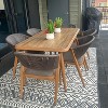 PURPLE LEAF Outdoor Dining Set All-Weather Wicker Outdoor Patio Furniture with Table All Aluminum Frame for Lawn Garden Backyard Deck with Cushions - 2 of 4