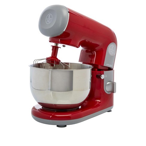 Whall Kinfai Electric Kitchen Stand Mixer Machine with 4.5 Quart Bowl for  Baking, Dough, Cooking - Red