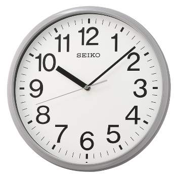 Seiko 12" Office Wall Clock - Black