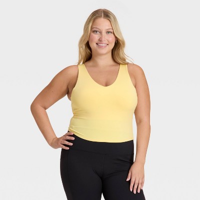 Women's Flex Light Support V-Neck Cropped Sports Bra - All In Motion™