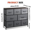 8 Drawer Dresser for Bedroom, Fabric Storage Unit, Large Drawer Chest for Entryway & Living Room - 3 of 4