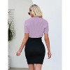 Womens Short Sleeve Shrug Cardigan Bolero Lightweight Open Front Knit Sweater Cardigans Shrug for Dress - 4 of 4