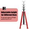 12 Ton Heavy-Duty Jack Stands, Adjustable 13-19 Inch Folding Steel Stands, Carbon Steel Construction, Portable Legs for Trucks & Automotive Repair - 4 of 4