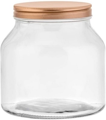 Amici Home Desmond Glass Container Storage Jar, Clear With Copper Lid, 60  Oz. : Target