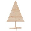Aghana Digitals 110cm Solid Wood Decorative Christmas Tree - Rustic DIY Design with Sturdy Base for - 3 of 4