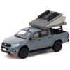 Toyota Hilux Pickup Truck RHD Gray with Camping Equipment "Road64" Series 1/64 Die Cast Model Car by Tarmac Works - 2 of 3
