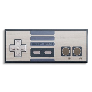 Stupell Industries Vintage Video Game Entertainment System Classic Controller Blue - 1 of 4