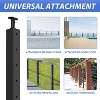 36"H Black Cable Railing Level Post Mount - 3 of 3