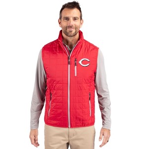 Cincinnati Reds Cutter & Buck Rainier PrimaLoft® Mens Eco Insulated Full Zip Puffer Vest - 1 of 1