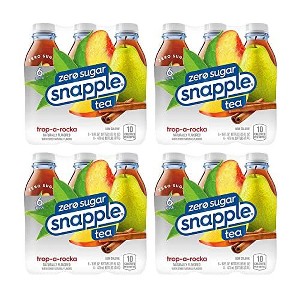 Snapple Zero Sugar Trop-A-Rocka All Natural Iced Tea Gluten Free 16 Fl Oz 100% Recycled Plastic Bottle 24 Pack - 1 of 1