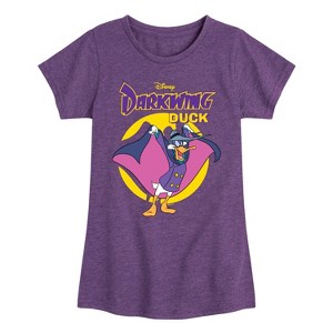 Girls' - Disney - Darkwing Duck Fitted Short Sleeve Graphic T-Shirt - 1 of 4