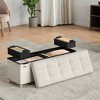 Storage Ottoman Bench, Storage Chest with Lid, 15 x 43.3 x 15.7 Inches, Foot Rest Stool, 30 Gal. (112 L), for Bedroom, Living Room - 4 of 4