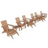 WestinTrends Ashore Modern HDPE Outdoor Patio Folding Adirondack Chair (12-Piece Set) - 4 of 4