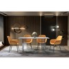 LeisureMod Kova Series Modern Rectangular Dining Table with Sintered Stone/Glass Top and Acrylic Base - 3 of 4