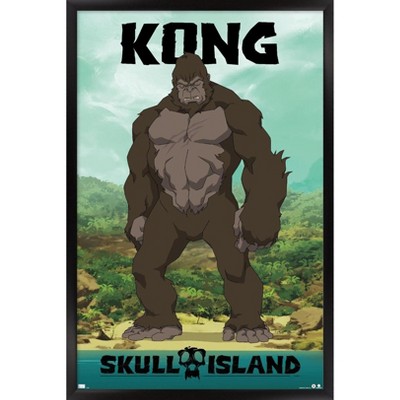 Trends International Skull Island - Kong Framed Wall Poster Prints