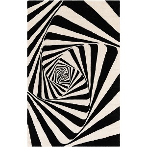 Unique Loom Vortex Wool Collection Area Rug - Purl - 1 of 4