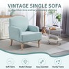 CAVINAS Modern Accent Chair with High Back&Tapered Legs,Small Club Chair Armchair,Retro Leisure Chair for Living Room&Bedroom,Accent Armchair - 4 of 4