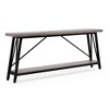 Kumasinova 70.78" Wood Console Table,Entryway Table with Open Storage Shelf & Metal Legs,Sofa Table for Entryway,Hallway,Living Room,Gray - 2 of 4