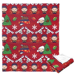 Warner Bros. Christmas Vacation A Clarkmas Christmas Silk Touch Throw Blanket 50x60 Inches - 1 of 4