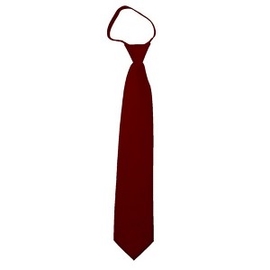 Men's Solid Color Zipper Neckties - 1 of 3