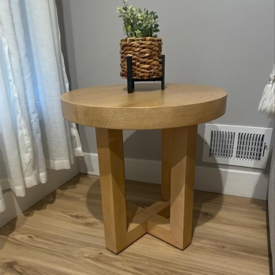 Rose Park Round Knock Down Wood End Table - Threshold™ Designed With ...
