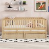 Kids Daybed with Drawers, Wood Low Platform Bed Frame with Fence Montessori Bed for Kids, Split into Floor Bed & Daybed - 2 of 4