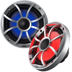Wet Sounds OEM Replacement 65ic-S RGB Led XS-Series Silver Cone 6.5" Coaxial Speakers Pair - 1 of 4