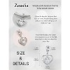 Sterling Silver Heart Birthstone Charms - Customizable Beads for Bracelets & Necklaces, Gift for Women - 2 of 4