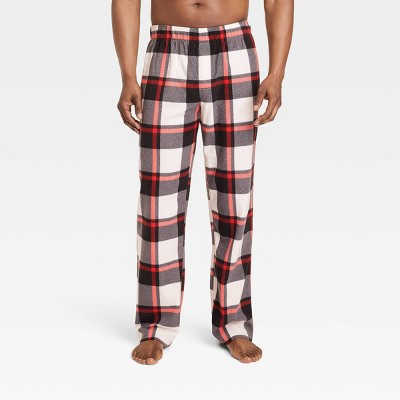 Image of Men's Buffalo Check Fleece Matching Family Pajama Pants - Wondershop™ Black L