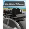Roof Rack Rooftop Cargo Carrier Steel Basket, Car Top Luggage Holder for SUV and Pick Up Trucks - 200 Lb. Capacity - 4 of 4