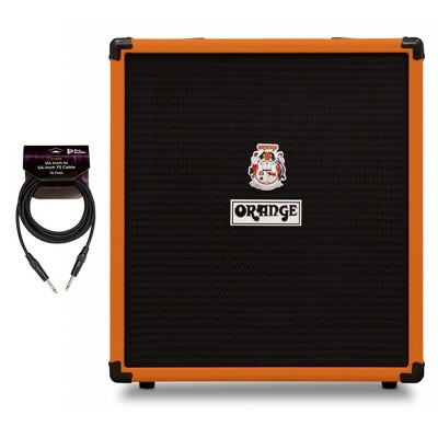 Orange Amps Crush Bass 50 1x12 in Combo Amp Orange with 10 Feet Instrument Cable