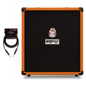 Orange Amps Crush Bass 50 1x12 in Combo Amp Orange with 10 Feet Instrument Cable - 1 of 4