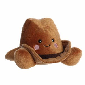 Aurora Small Party Sized Orville Cowboy Hat Palm Pals Adorable Stuffed Animal Brown 8" - 1 of 4